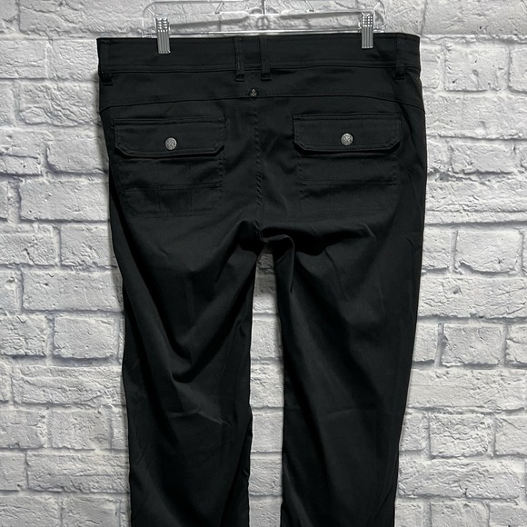 Prana‎ Pants Womens Black Chino Performance Roll Up Hiking Outdoor Sz 14 (36X31) - Picture 4 of 14